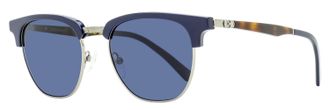 Ferragamo Ferragamo Mens Square Brow Line Sunglasses SF307S 414 Navy/Havana 53mm