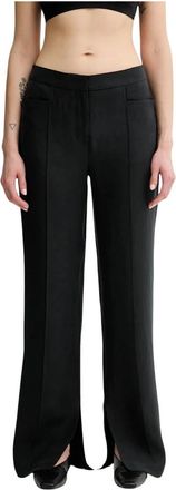Remain Wijde broek - Dames - Wijde Broeken - Zwart - XS - Broeken