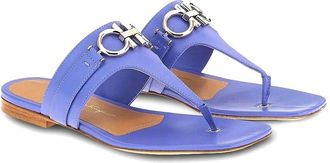 Ferragamo Gancini Leather Sandal