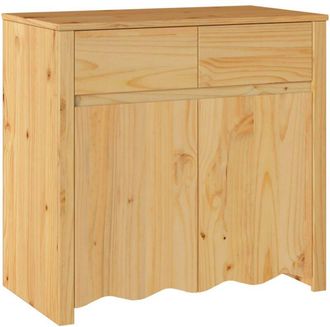 vidaXL Aparador Marrón 79 x 43 x 75.5 cm Madera maciza de Pino Vidaxl