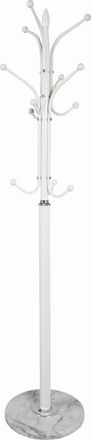 CARRYHOME Kleiderst&auml;nder, Wei&szlig;, Metall, Stein, 40x177x40 cm, Garderobe, Garderobenst&auml;nder