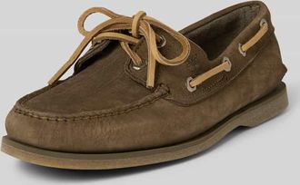 Timberland Bootsschuhe mit Sch&uuml;rverschluss Modell CLASSIC BOAT in Mittelbraun, Gr&ouml;&szlig;e 42