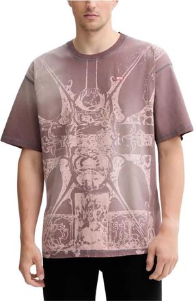 Diesel T-Shirts, male, Brown, Size: L T-Boxt-T13 T-shirt