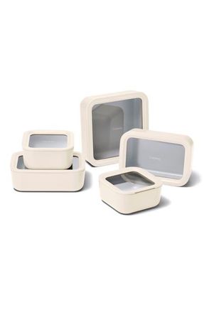 Caraway 13-Piece Food Storage Glass Container Set in Cream at Nordstrom