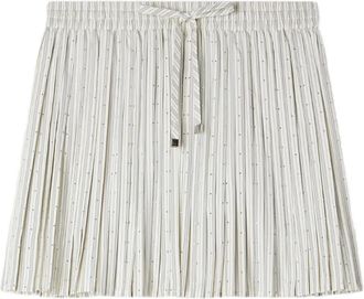 Sandro Minigonna svasata a righe con strass - Toni neutri