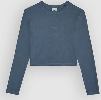 Element Lowcase Crop Strickpullover blau