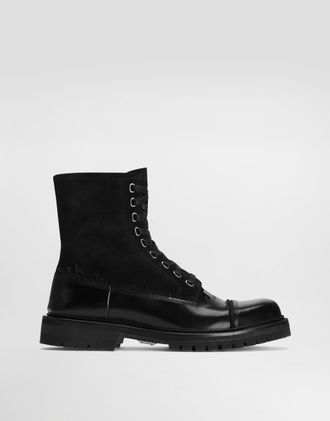Dolce & Gabbana Calfskin Ankle Boots - Man Boots And Ankle Boots Black 41.5