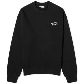 Maison Kitsun&eacute; Maison Kitsune Embroidered Logo Cotton Sweatshirt