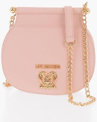 Moschino LOVE Faux Leather Crossbody Bag with Turn Lock Closure size Unica
