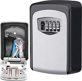 OEM Caja De Seguridad Para Llaves, Caja De Llaves De Pared, Caja De Llaves Con C&oacute;digo De 4 D&iacute;gitos, Alta Seguridad, Impermeable Y Resistente A La Corrosi&oacute;