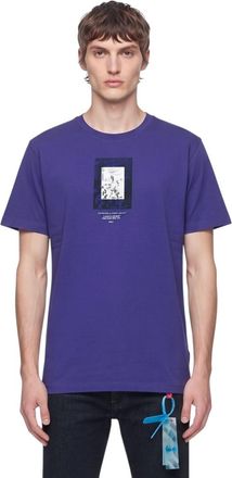 Off-white Purple Graphic Print T-Shirt