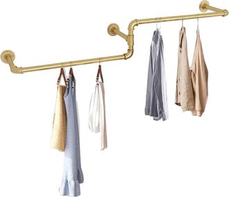 OEM Perchero De Pared, Dise&ntilde;o De Metal Resistente, Color Dorado