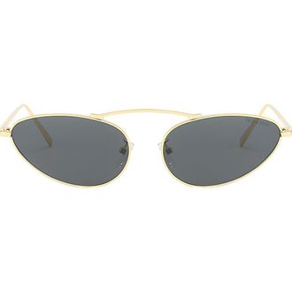 Fifth and Ninth Daphne 60mm Polarized Cat Eye Sunglasses in Gold /Black at Nordstrom