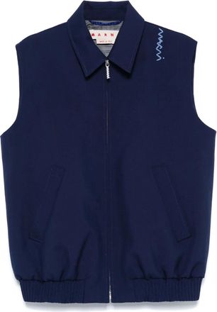 Marni Gilet in lana vergine - Blu