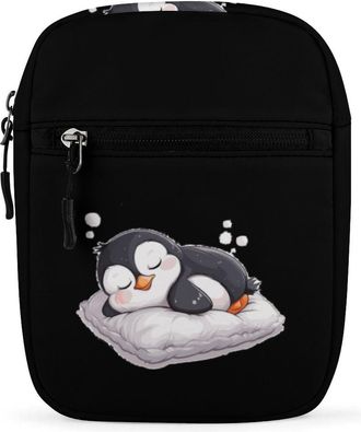 Generic Cute Penguin Sleeping Crossbody Bag Adjustable Satchel Cute Shoulder Bag Lightweight Sling Bags