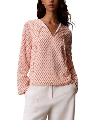 Calvin Klein Tie Neck Top