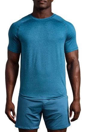 Rhone Atmosphere Performance T-Shirt in Ash Blue at Nordstrom, Size Xx-Large