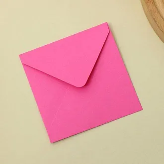 OEM Paquete De 50 Sobres Cuadrados De Colores, Dise&ntilde;o Sencillo, Sobres Multiusos, Papeler&iacute;a Creativa, Azul Real Claro, 12,5 X 12,5 Cm