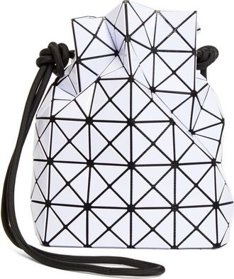 Bao Bao Issey Miyake Wring Glossy Drawstring Bucket Bag in Light Lavender at Nordstrom