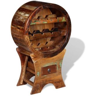 vidaXL Garly Para 10 Botellas De Madera Recuperada Vendida