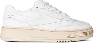 Reebok Club C LTD Casual Platform Sneakers - Dames - Tennisschoenen - Wit - 34 1/2 EU - Leer - Fitness