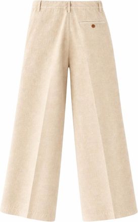 Aspesi Cotton-Linen Blend Trousers - Beige