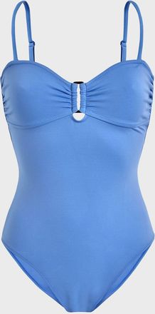 Vilebrequin Solid Sculpt Bandeau One-Piece Swimsuit