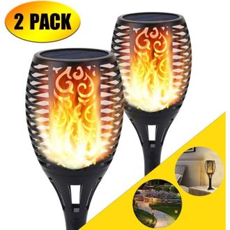 OEM L&aacute;mpara Solar En Oferta, Linterna Solar, L&aacute;mpara Con Efecto De Llama, Decoraci&oacute;n Parpadeante De 96 Led, Ilumina Caminos De Jard&iacute;n/patio Exterior, Parp
