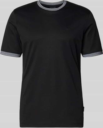 Bugatti T-Shirt mit Rundhalsausschnitt in Black, Gr&ouml;&szlig;e XXXL