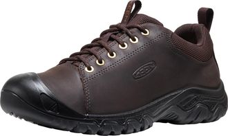 Keen Outdoorschuh KEEN TARGHEE IV OXFORD, Herren, Gr. 40, schwarz (java, schwarz), Leder, Textil, Schuhe Outdoorschuh