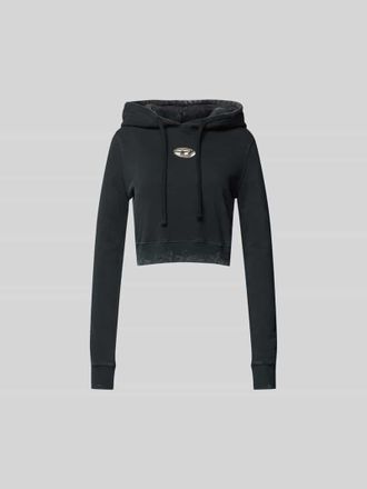 Diesel Hoodie aus reiner Baumwolle in Black, Gr&ouml;&szlig;e XS