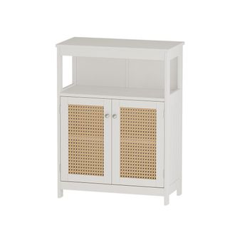 Vicco Armario Mediano Rosario, Blanco, 60 X 80 Cm Con Puertas Y Compartimento Abierto