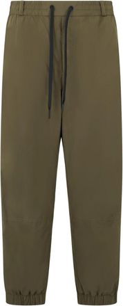 Moncler Grenoble Joggers - Heren - Sweatpants - Groen - L - Polyester - Broeken