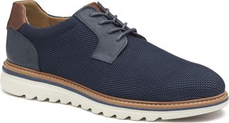 Johnston & Murphy Mens Ralston Plain Toe Knit Lace-Up Oxford