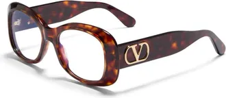 Valentino Ladies Black Square Eyeglass Frames VLX-181 B