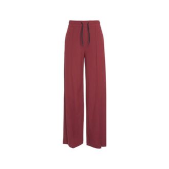 AlphaTauri Straight Trousers, female, Red, Size: XS Elegant Palazzo Trousers Rosso Aw25