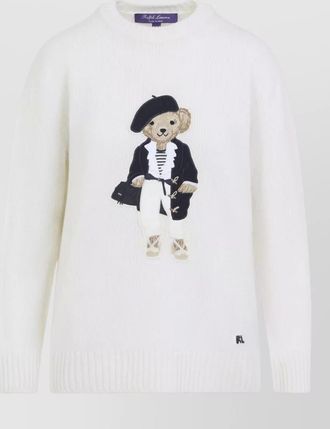 Ralph Lauren Collection cashmere bear-intarsia jumper
