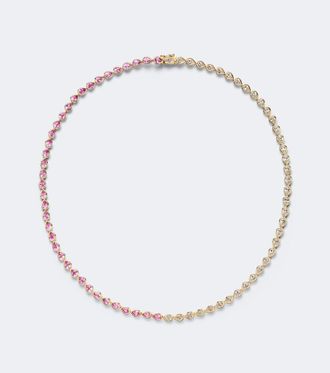 Anita Ko 18kt gold choker with sapphires and diamonds