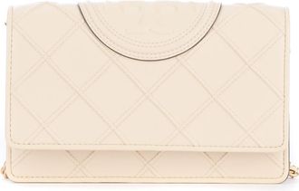 Tory Burch New Cream Fleming Soft Chain Wallet