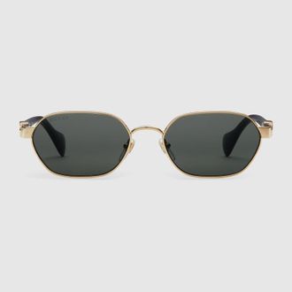 Gucci Round-frame Sunglasses, Gold