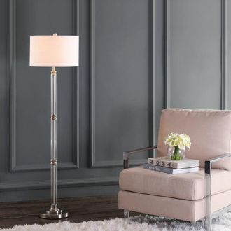 Jonathan Y Designs Ralph 60 Metal/Glass Floor Lamp