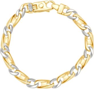 Pompeii3 Mens Mariner & Curb Link 14k Gold (35gram) or Platinum (56gram) 7.5mm Bracelet 8