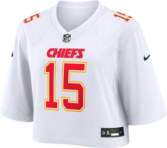 Nike Patrick Mahomes Kansas City Chiefs Nike Womens NFL Cropped Tundra Game Jersey in White | WCJF10A7GF-FDX