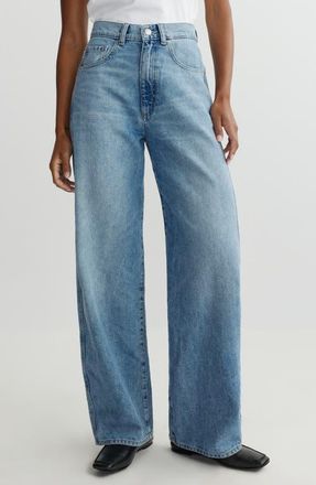 DL1961 Taylor High Waist Relaxed Barrel Jeans in River at Nordstrom, Size 30
