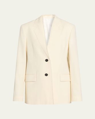 Toteme Raw Lapel Wool Sport Coat