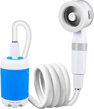OEM Bomba De Ducha Recargable, Resistente Al Agua, 2 Niveles De Presi&oacute;n, Port&aacute;til, Ideal Para Acampar Y Viajar
