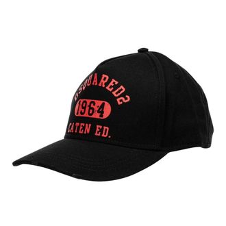 Dsquared2 DSquared2 Katoenen unisex baseballpet met 1964-logo (Zwart)
