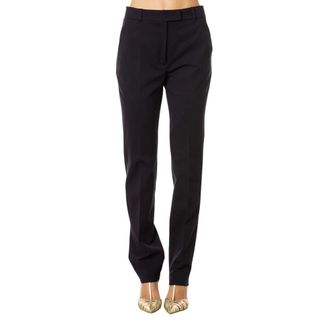 Max Mara Pantalones de Jersey Ajustados - Trousers - Mujer - Azul - XL