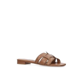 Bibi Lou Holly Flat Sandal - female - Bibi Lou - Sliders - Brown - 4 UK - Shoes