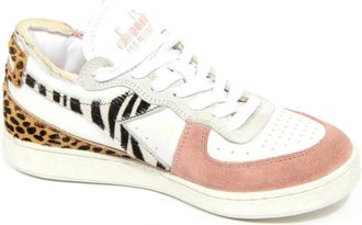Diadora Sneakers, female, Multicolor, 3 1/2 UK, Leather Basket Shoes Savannah